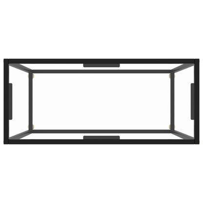 Berkfield Console Table Transparent 80x35x75 cm Tempered Glass