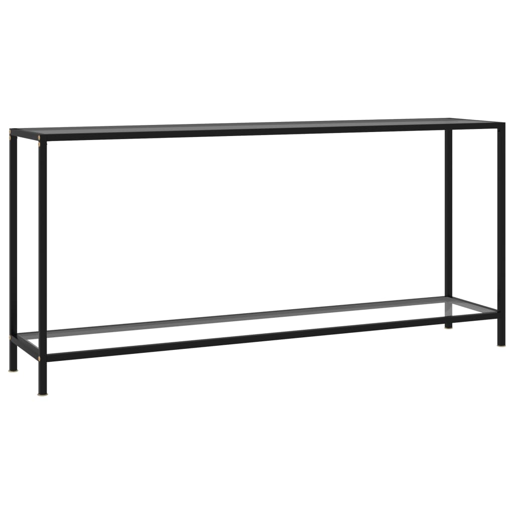Berkfield Console Table Transparent 160x35x75 cm Tempered Glass