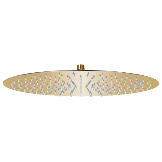 Berkfield Rain Shower Head Stainless Steel 40 cm Round Gold