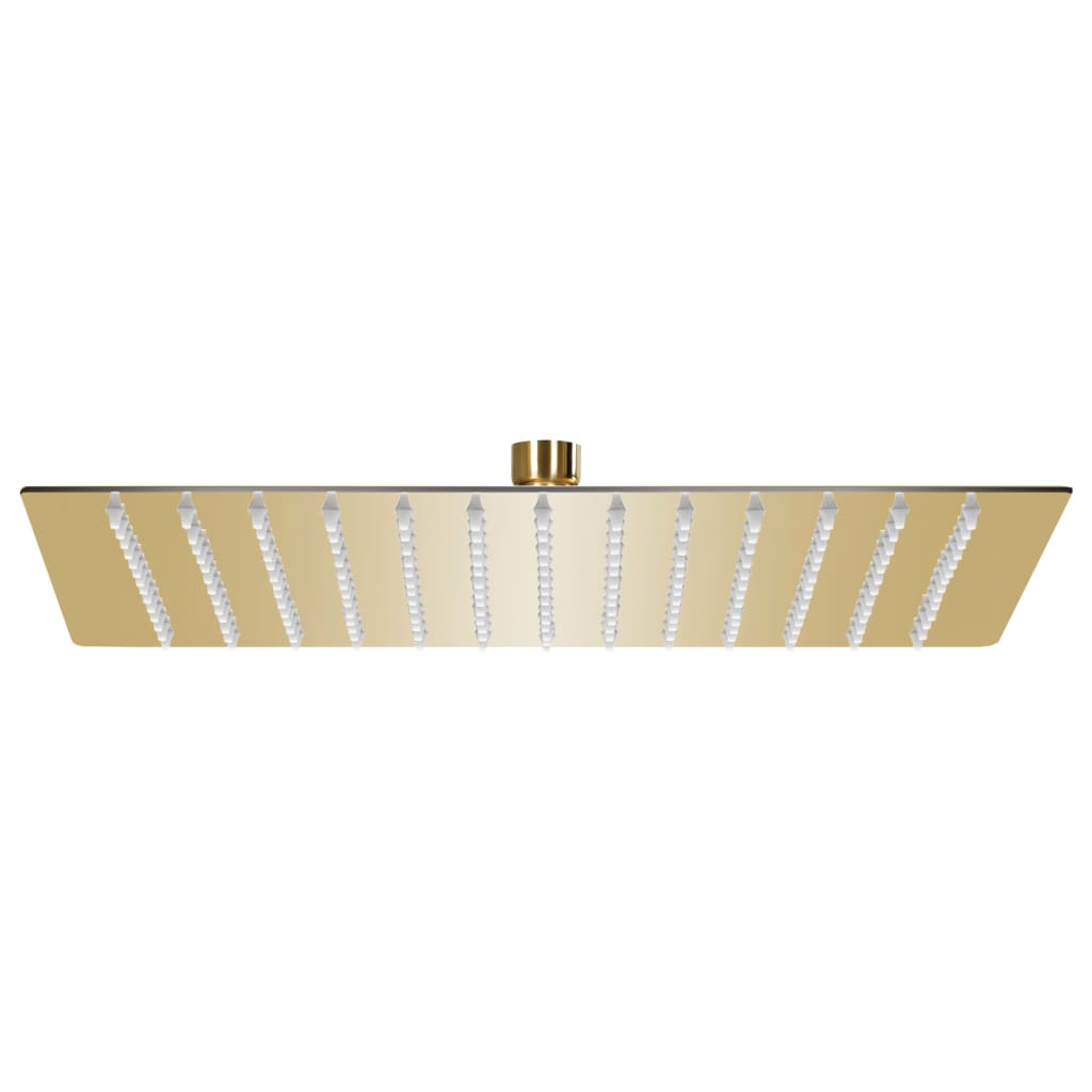 Berkfield Rain Shower Head Stainless Steel 30x30 cm Square Gold