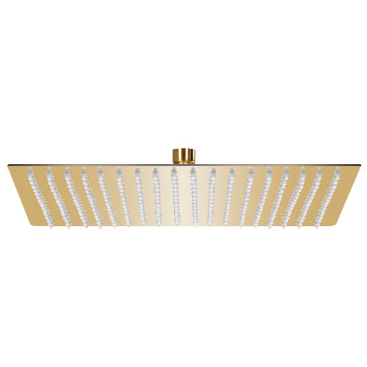 Berkfield Rain Shower Head Stainless Steel 50x50 cm Square Gold