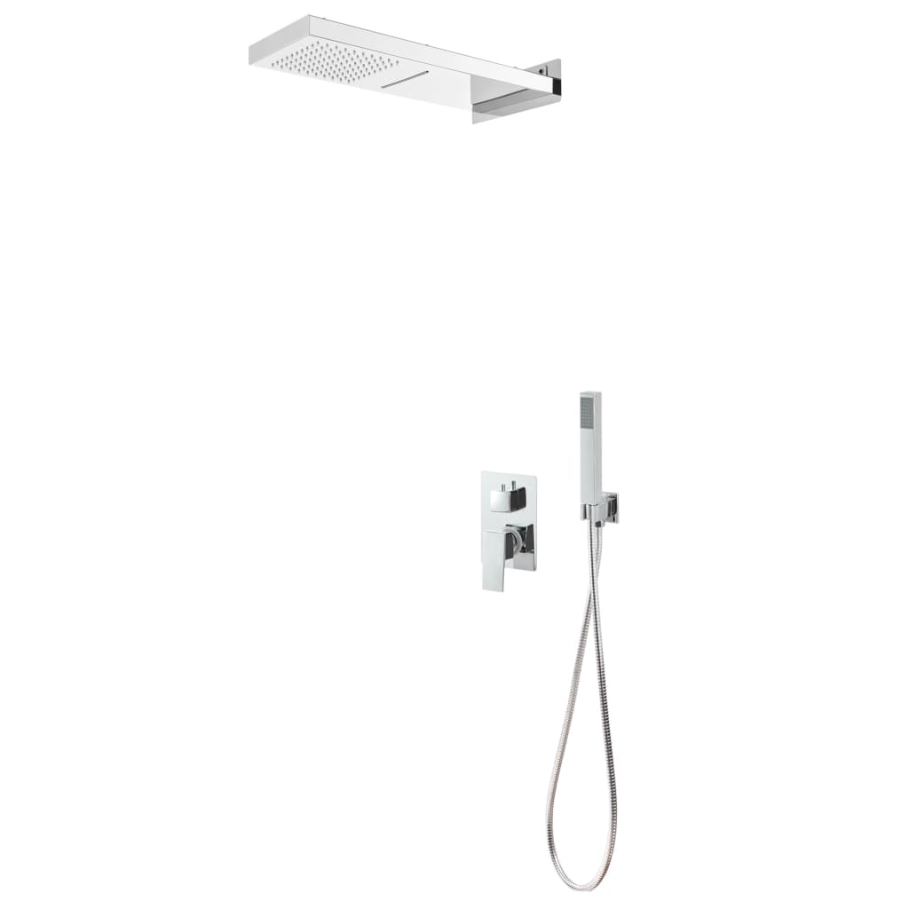 Berkfield Shower System Stainless Steel 201 Silver
