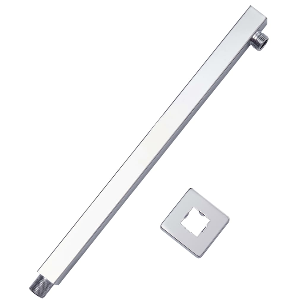 Berkfield Shower Support Arm Square Stainless Steel 201 Silver 40 cm
