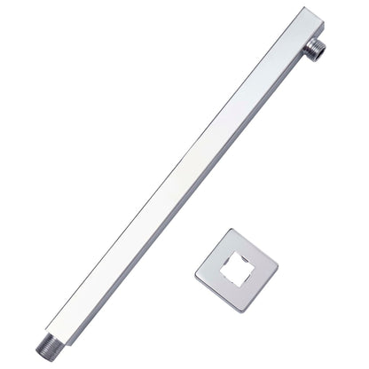 Berkfield Shower Support Arm Square Stainless Steel 201 Silver 40 cm