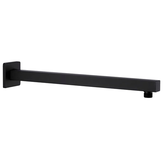 Berkfield Shower Support Arm Square Stainless Steel 201 Black 40 cm