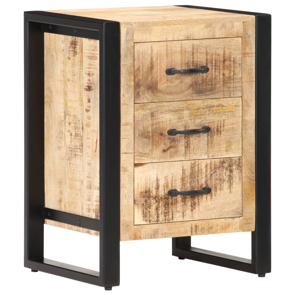 Berkfield Bedside Cabinet 40x35x55 cm Solid Mango Wood