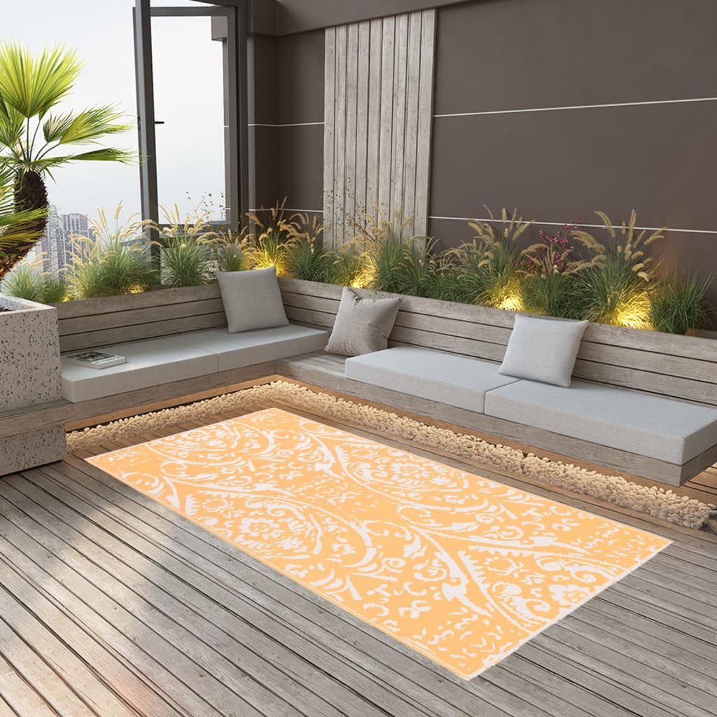 Berkfield Outdoor Carpet Orange and White 160x230 cm PP
