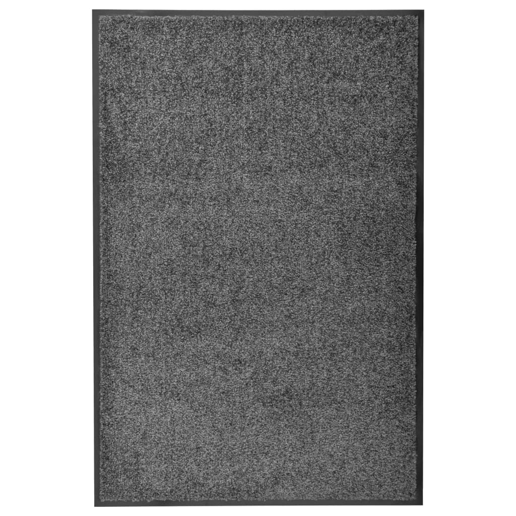 Berkfield Doormat Washable Anthracite 60x90 cm