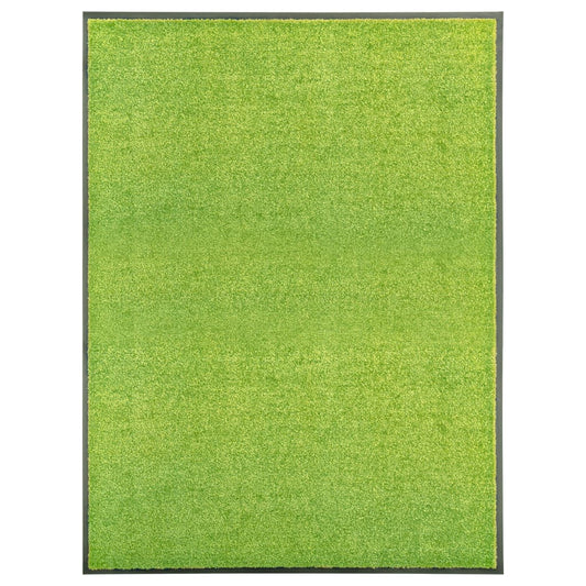 Berkfield Doormat Washable Green 90x120 cm