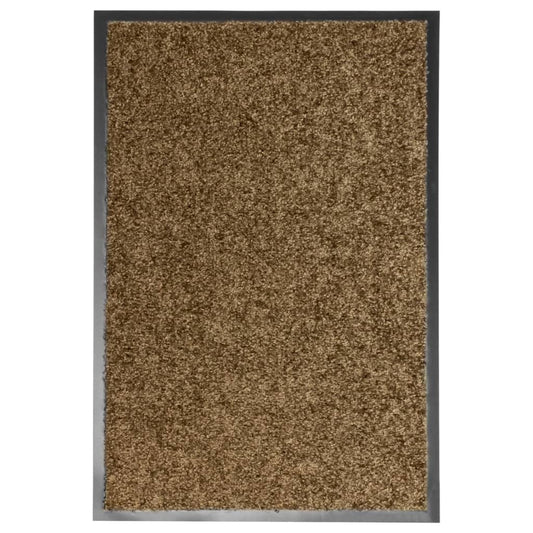 Berkfield Doormat Washable Brown 40x60 cm