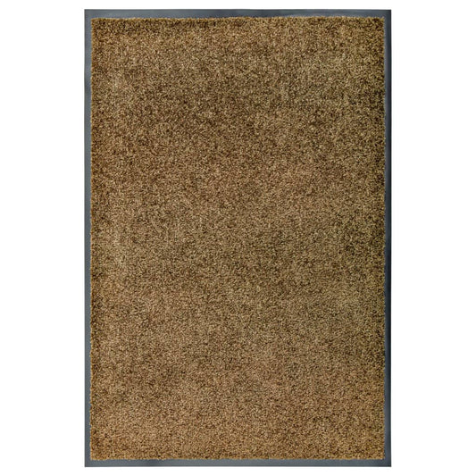 Berkfield Doormat Washable Brown 60x90 cm