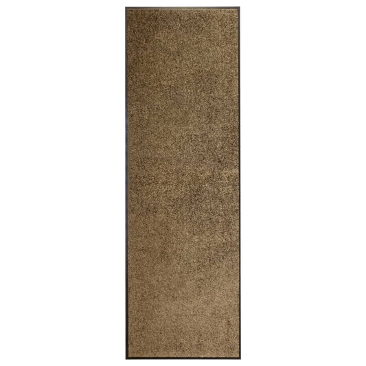 Berkfield Doormat Washable Brown 60x180 cm