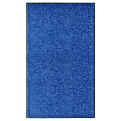 Berkfield Doormat Washable Blue 90x150 cm