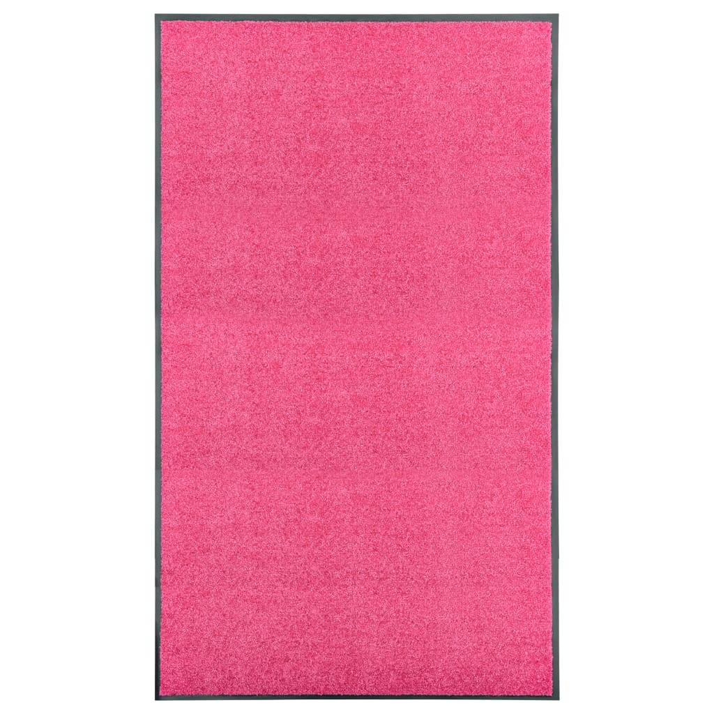 Berkfield Doormat Washable Pink 90x150 cm