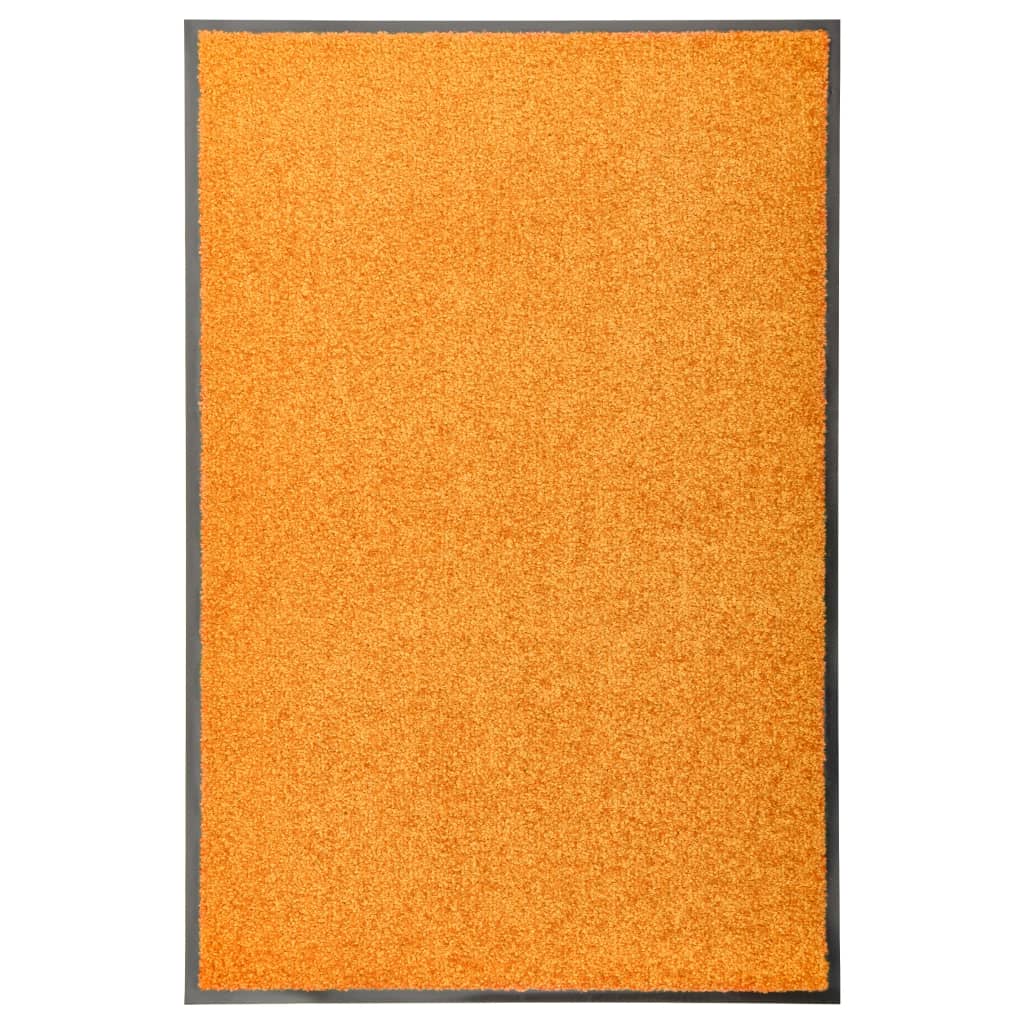 Berkfield Doormat Washable Orange 60x90 cm