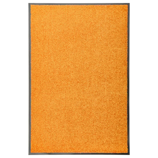 Berkfield Doormat Washable Orange 60x90 cm