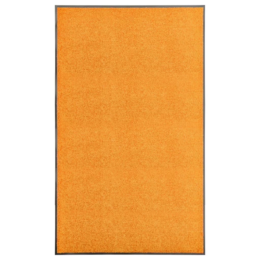 Berkfield Doormat Washable Orange 90x150 cm