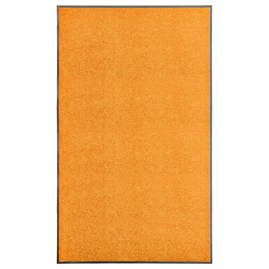 Berkfield Doormat Washable Orange 90x150 cm