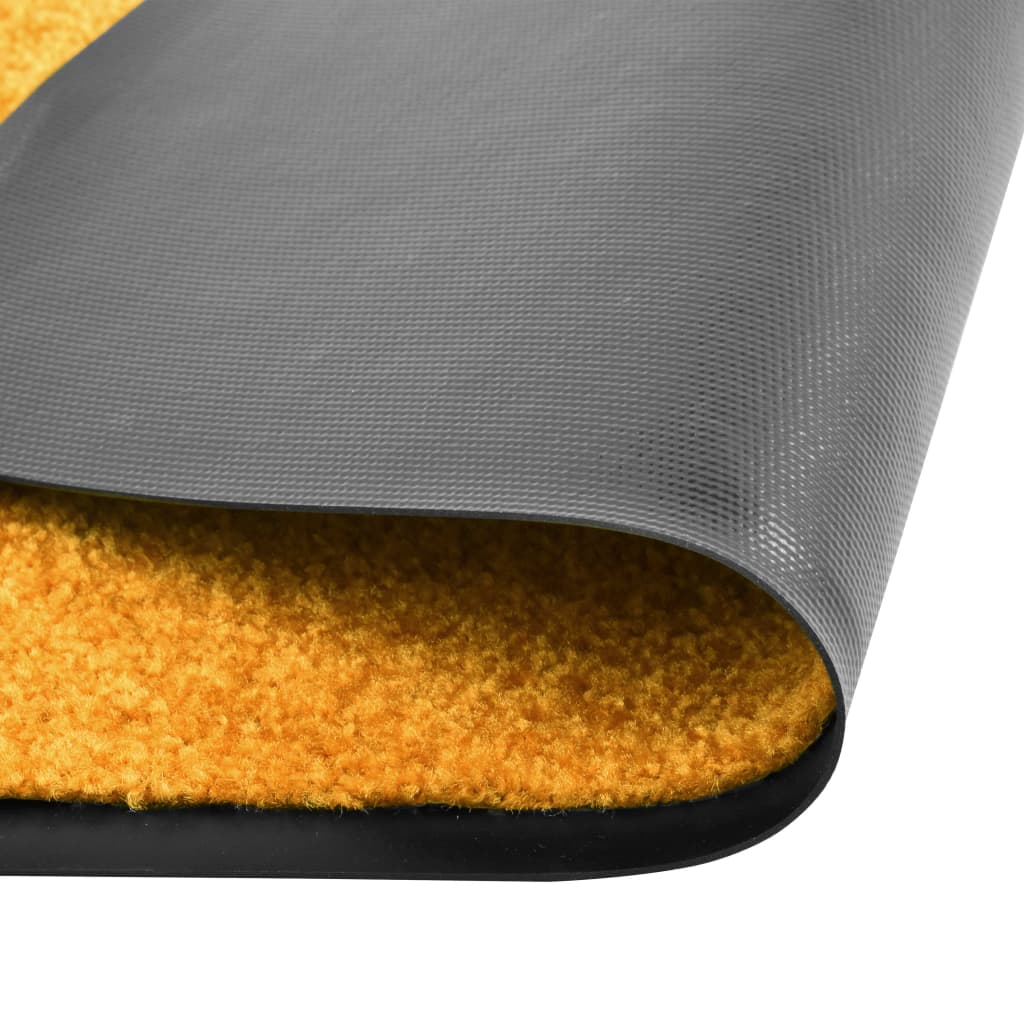 Berkfield Doormat Washable Orange 90x150 cm