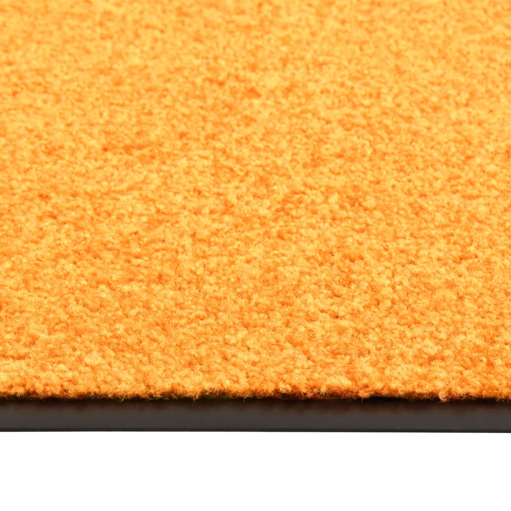 Berkfield Doormat Washable Orange 90x150 cm