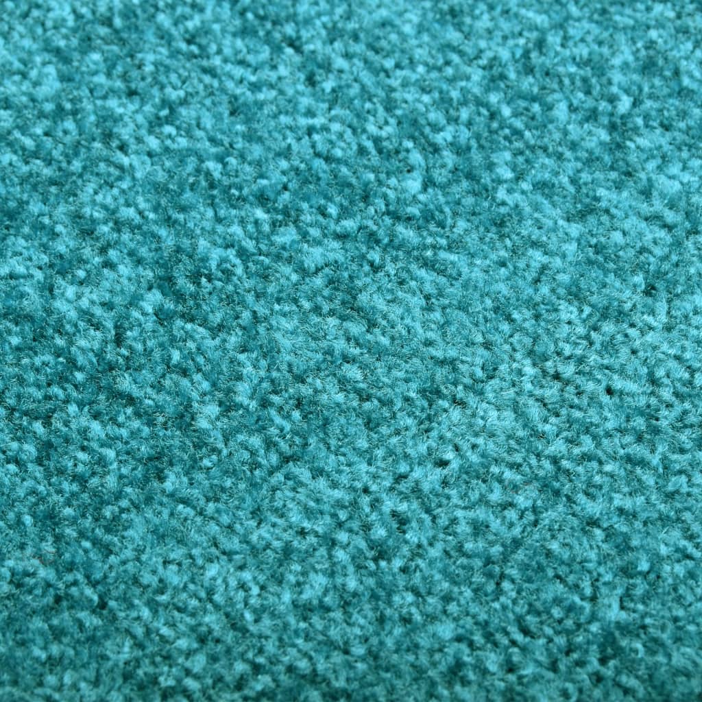 Berkfield Doormat Washable Cyan 90x120 cm
