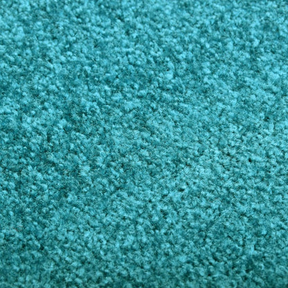 Berkfield Doormat Washable Cyan 90x120 cm