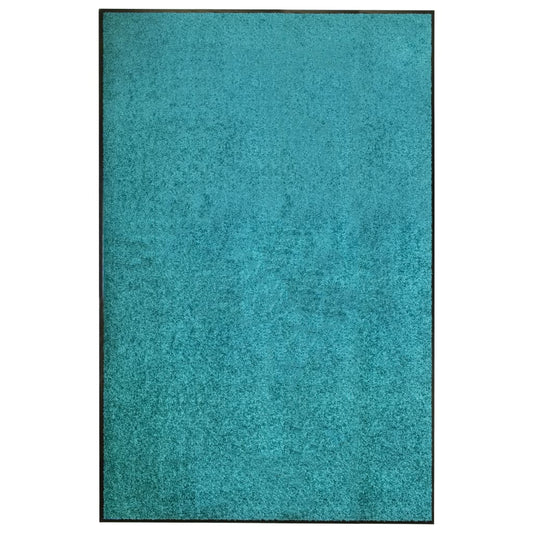 Berkfield Doormat Washable Cyan 120x180 cm