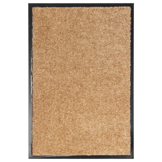 Berkfield Doormat Washable Cream 40x60 cm