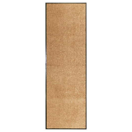 Berkfield Doormat Washable Cream 60x180 cm