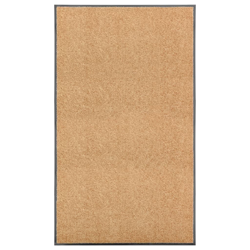 Berkfield Doormat Washable Cream 90x150 cm