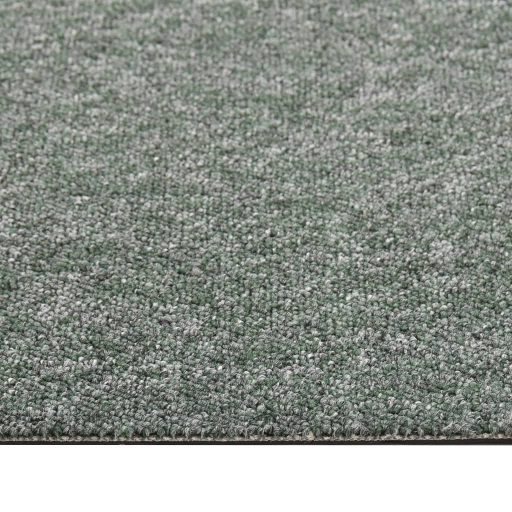 Berkfield Carpet Floor Tiles 20 pcs 5 m�__ 50x50 cm Green