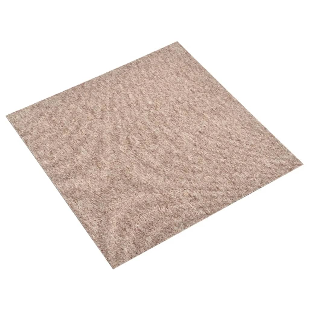 Berkfield Carpet Floor Tiles 20 pcs 5 m�__ 50x50 cm Beige