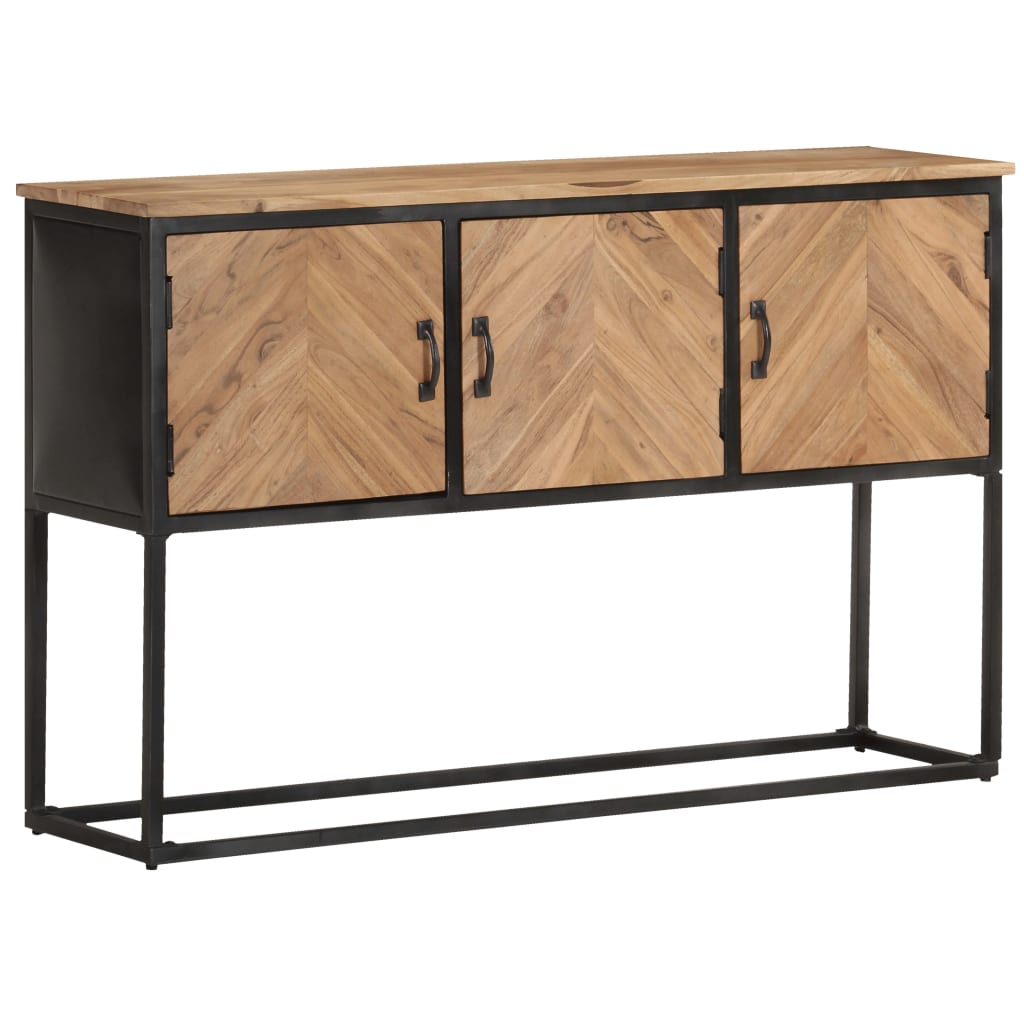 Berkfield Sideboard 120x30x75 cm Solid Acacia Wood