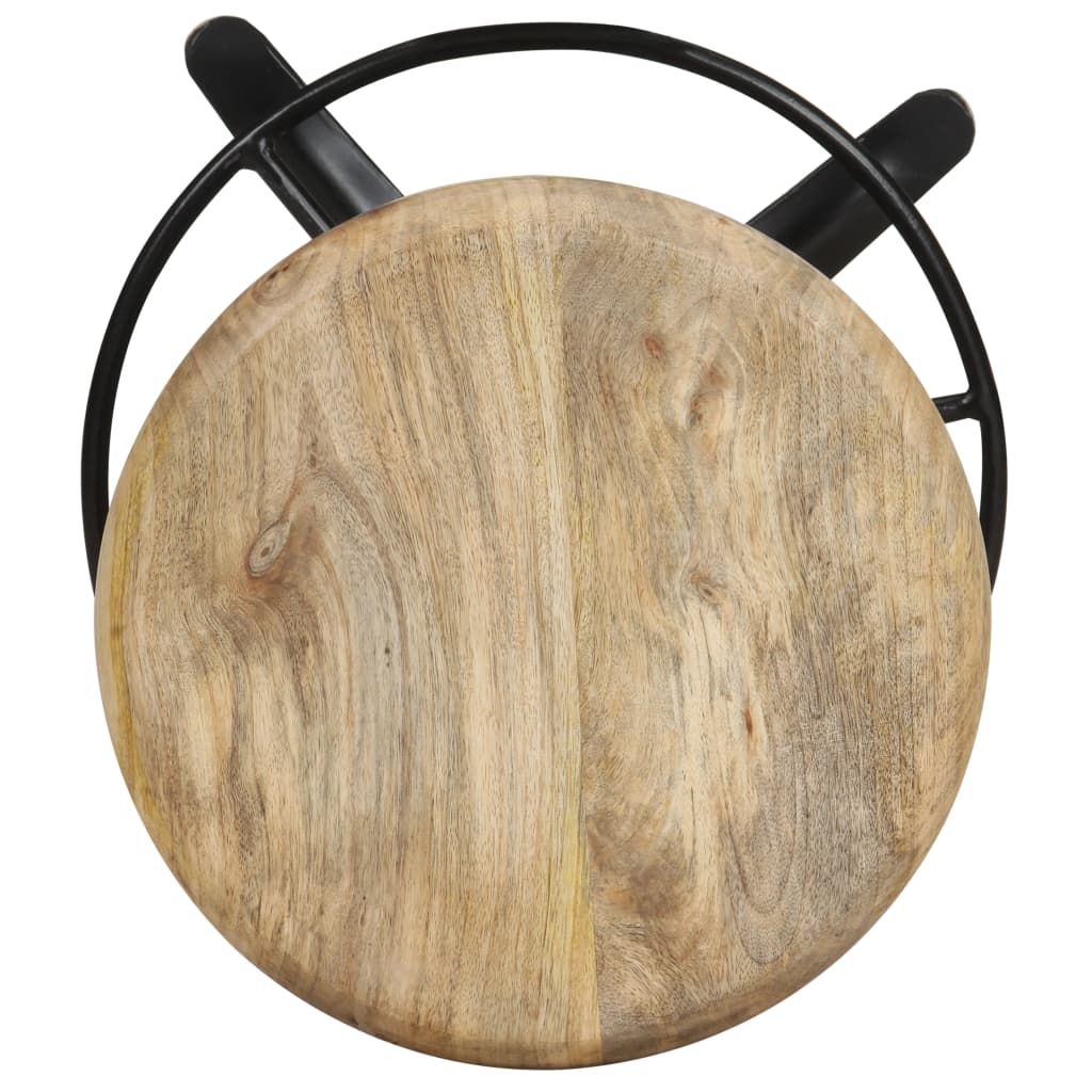 Berkfield Bar Stools 2 pcs 66 cm Solid Mango Wood