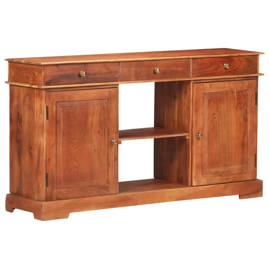 Berkfield Sideboard 135x35x75 cm Solid Acacia Wood
