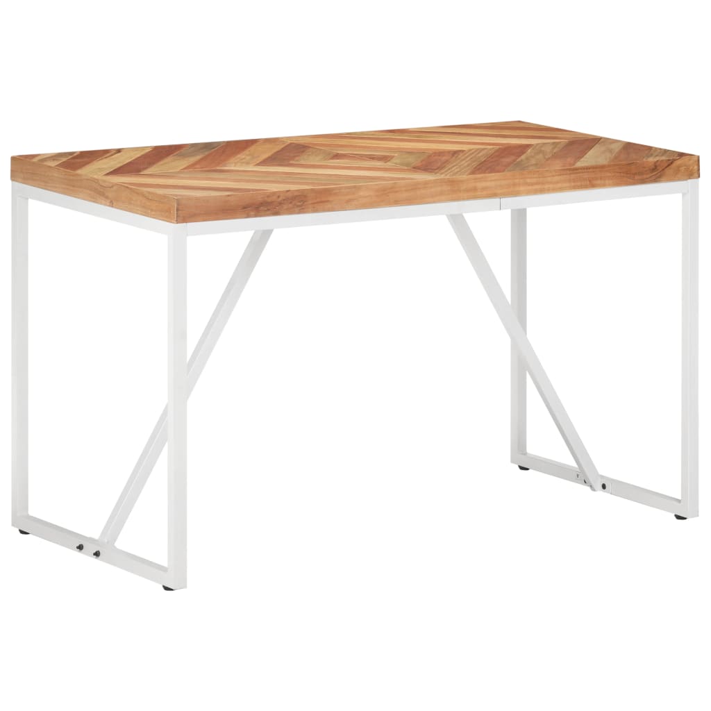 Berkfield Dining Table 120x60x76 cm Solid Acacia and Mango Wood