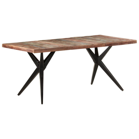 Berkfield Dining Table 180x90x76 cm Solid Reclaimed Wood