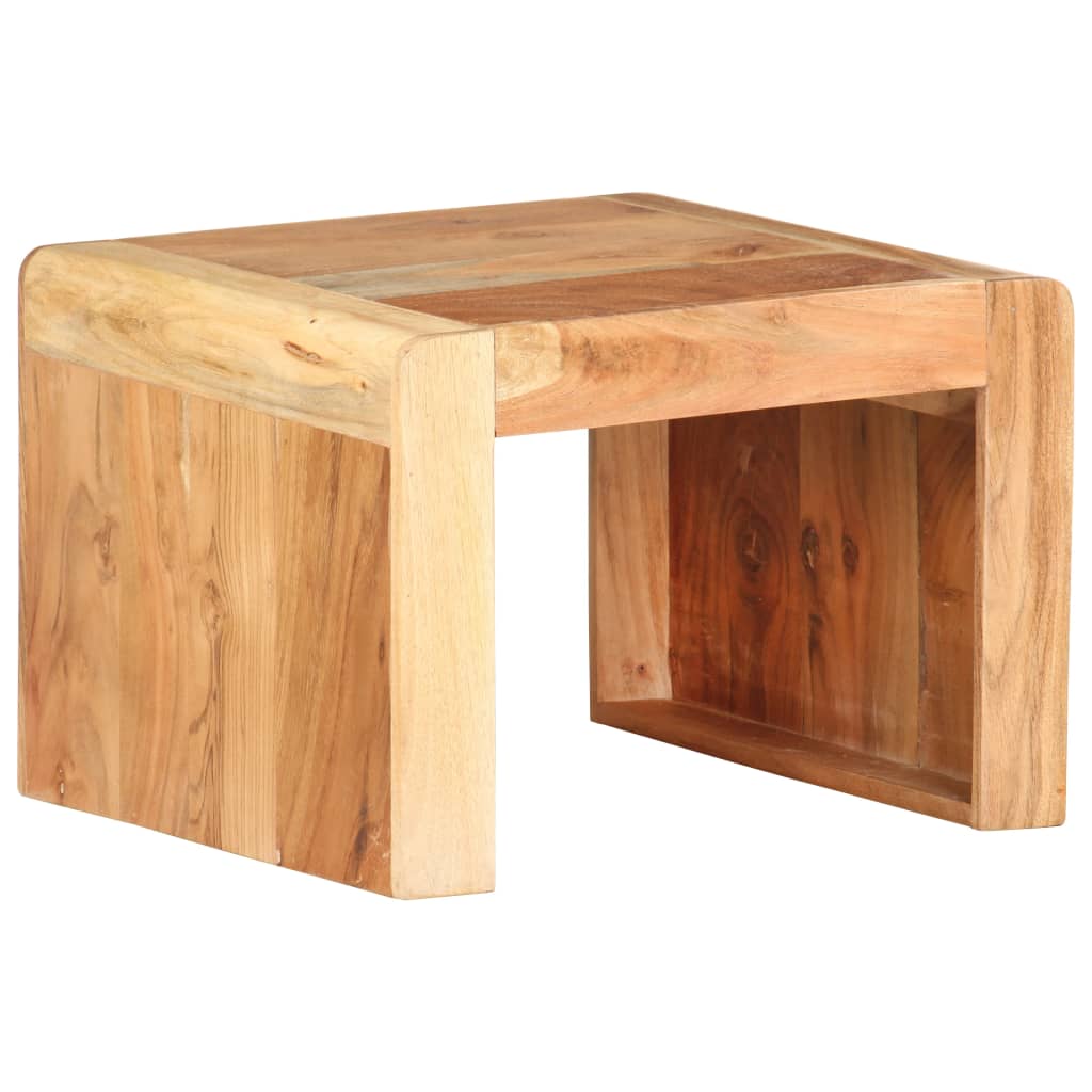Berkfield Side Table 43x40x30 cm Solid Acacia Wood