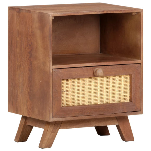 Berkfield Bedside Cabinet 40x30x50 cm Solid Mango Wood