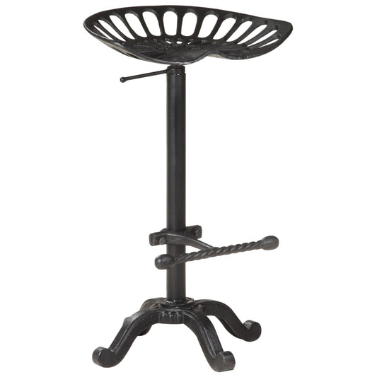 Berkfield Bar Stool Black Cast Iron