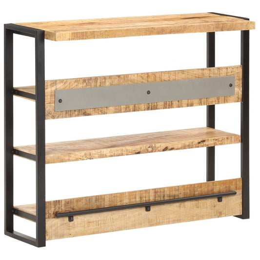 Berkfield Bar Table 120x40x101 cm Rough Mango Wood