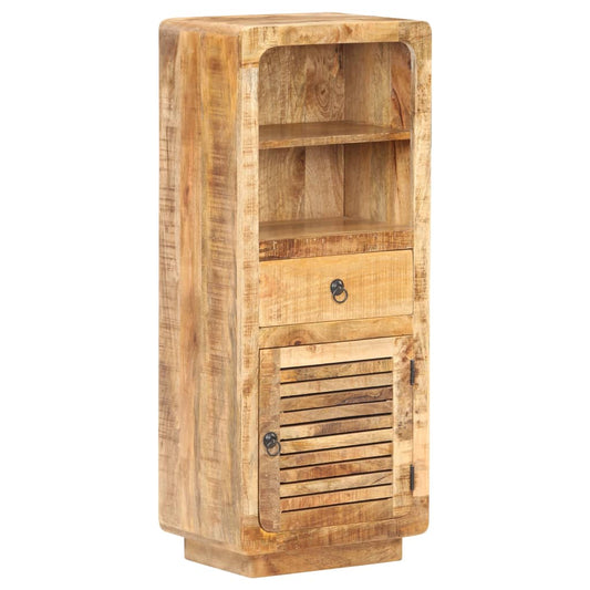 Berkfield Highboard 45x32x110 cm Rough Mango Wood