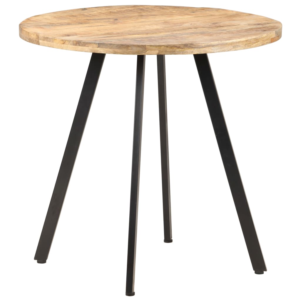 Berkfield Dining Table 80 cm Rough Mango Wood