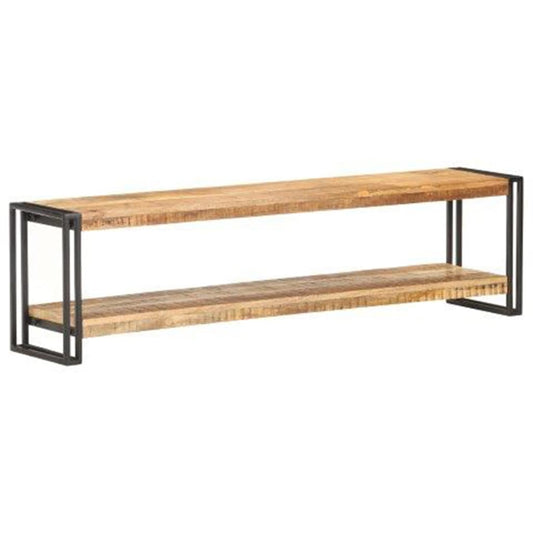 Berkfield TV Cabinet 150x30x40 cm Rough Mango Wood