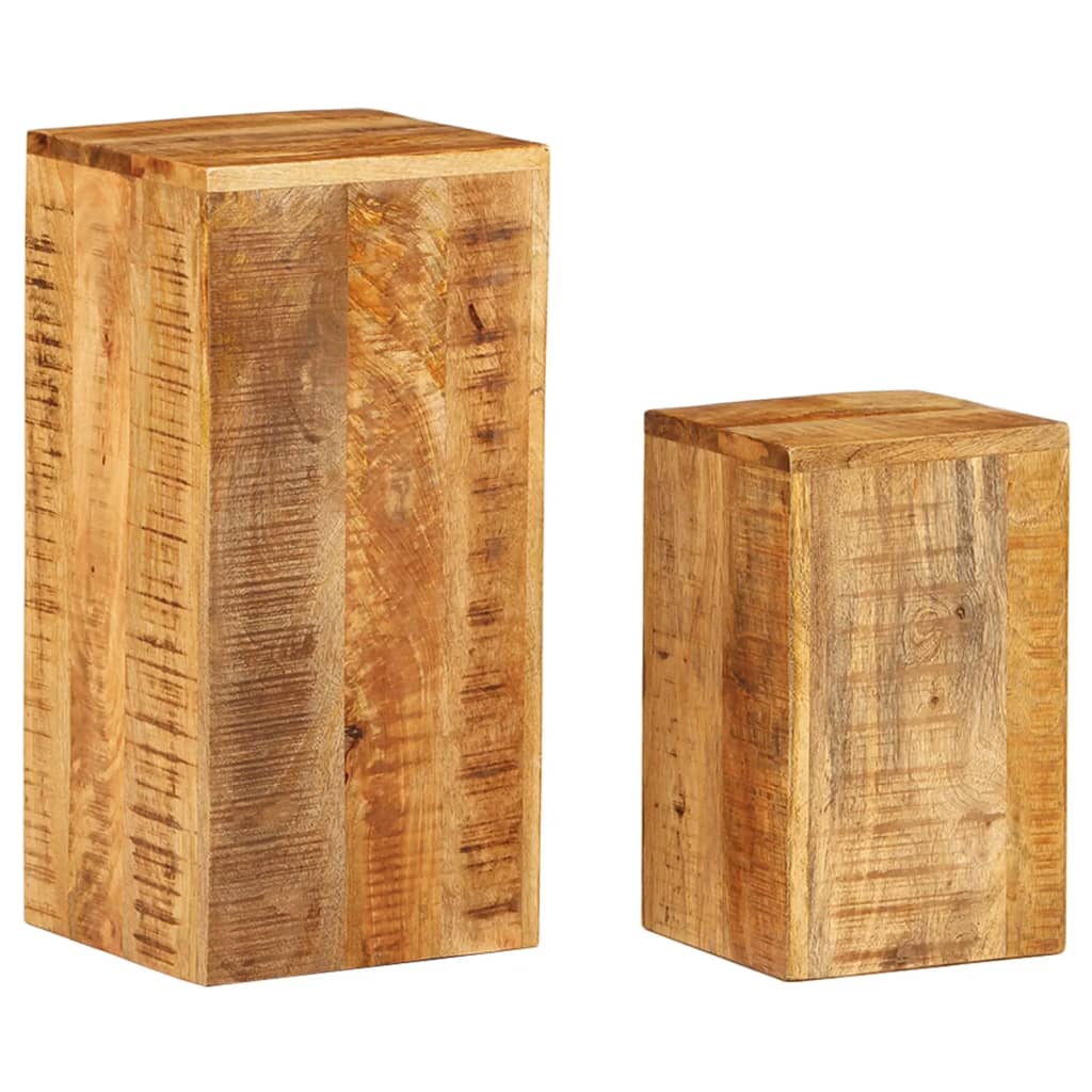 Berkfield Side Tables 2 pcs Solid Mango Wood