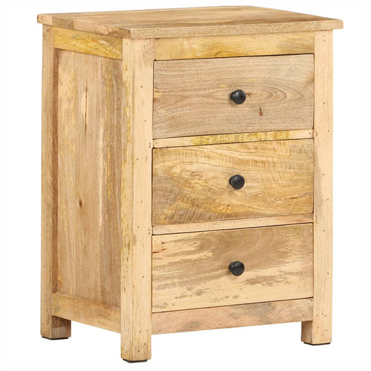 Berkfield Bedside Cabinet 45x35x60 cm Solid Mango Wood