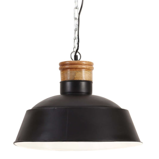 Berkfield Industrial Hanging Lamp 42 cm Black E27