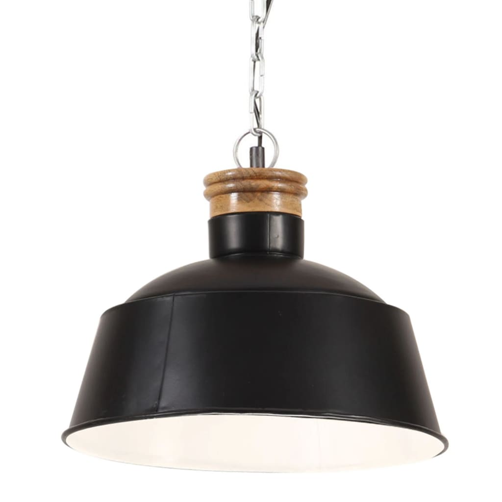 Berkfield Industrial Hanging Lamp 32 cm Black E27