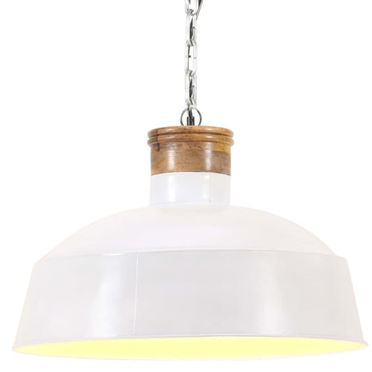 Berkfield Industrial Hanging Lamp 58 cm White E27