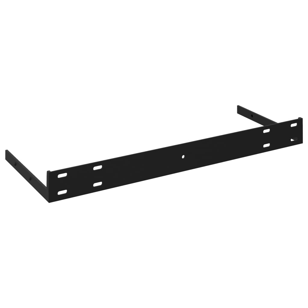 Berkfield Floating Wall Shelves 2 pcs High Gloss Grey 60x23.5x3.8 cm MDF